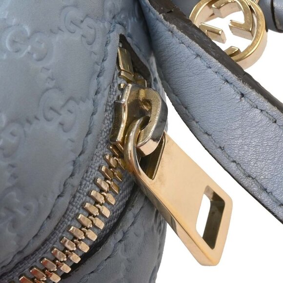 Gucci Light Blue Micro Guccissima Crossbody Bag 449413 213317 115939 - Picture 6 of 10